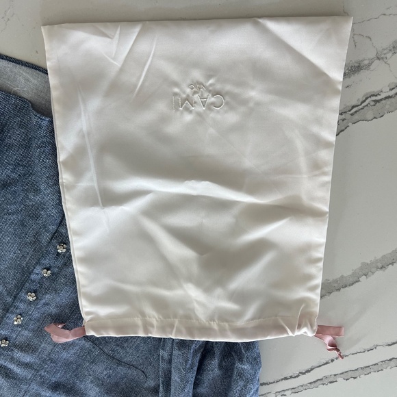 CAMI NYC Belkis Linen/Cotton Denim Button up Shirt- SzL - Picture 6 of 13